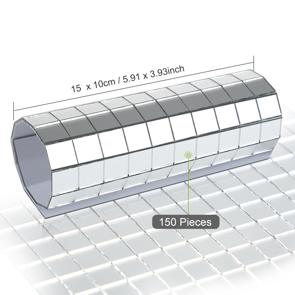 Miếng Dán Kính Hình Vuông Mini Họa Tiết Mosaic Trang Trí Thủ Công,Miếng dán tường chống nước DIY Trang Trí Nhà Cửa