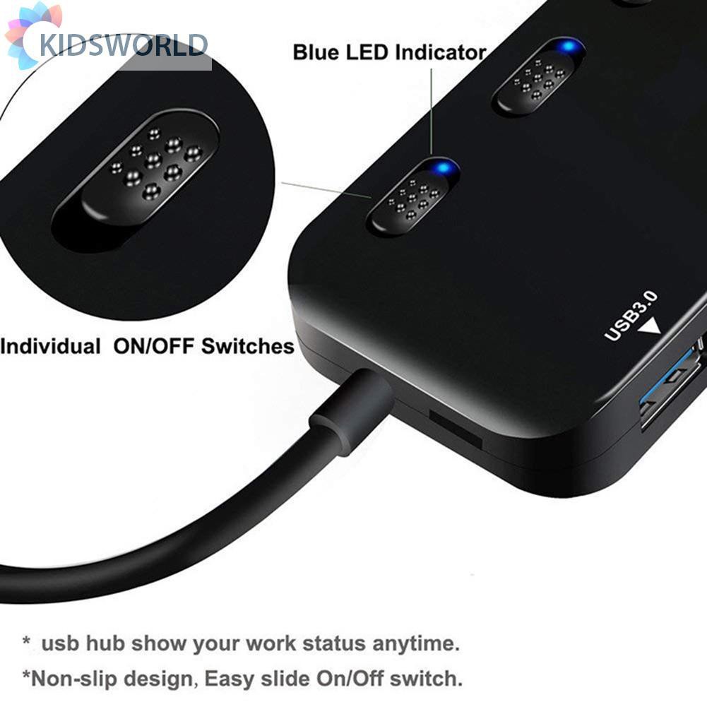 Bộ Chia 4 Cổng USB 3.0 Tốc Độ Cao | BigBuy360 - bigbuy360.vn