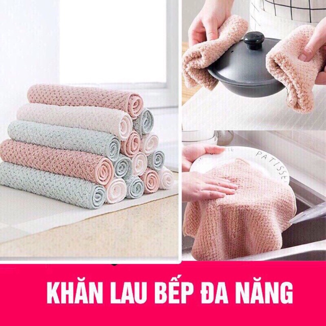 khăn lông đan- lau bếp đa năng