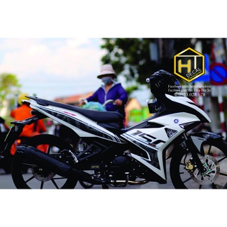 Tem Rời Exciter 150 Siêu Đẹp (Mẫu Y15zr Đen - Trắng)