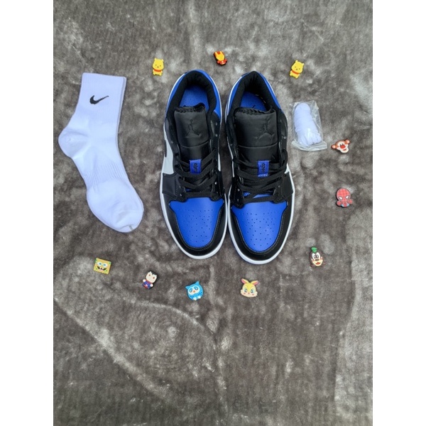 Giày Air Jordan low màu xanh đen - phiên bản cao cấp