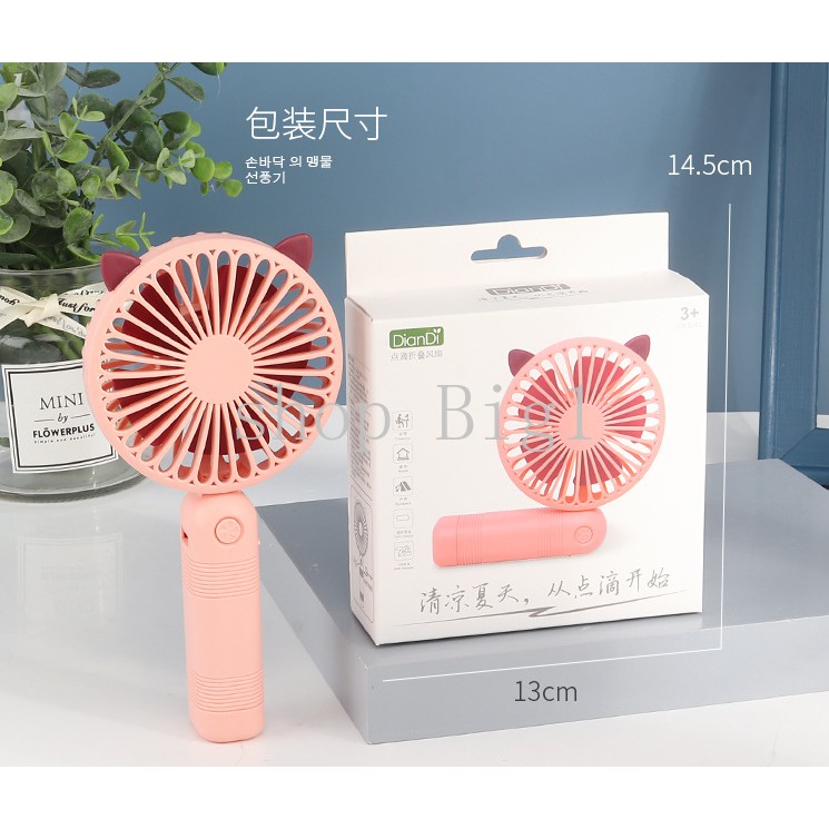 【Hàng Có Sẵn】Quạt Mini Quạt Cầm Tay Mini Fan Gấp Gọn Sạc Usb | BigBuy360 - bigbuy360.vn