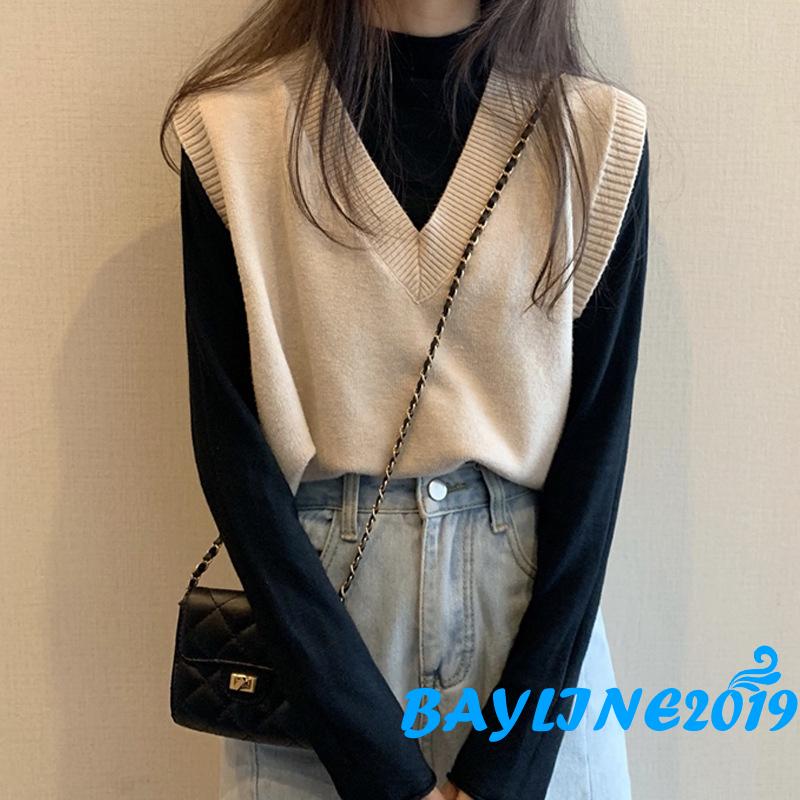 Áo Len Nữ Cộc Tay Cổ Chữ V Thời Trang