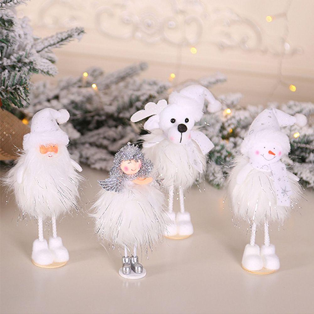 Búp Bê Nhồi Bông Hình Người Tuyết Dễ Thương Trang Trí Giáng Sinh