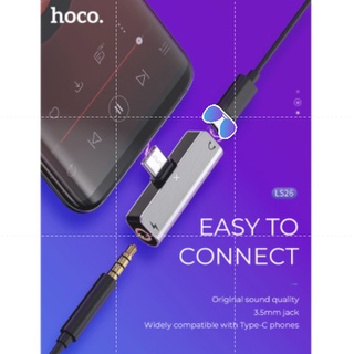 Bộ chuyển đổi Hoco Ls25 sang 2 cổng và 3.5 mm