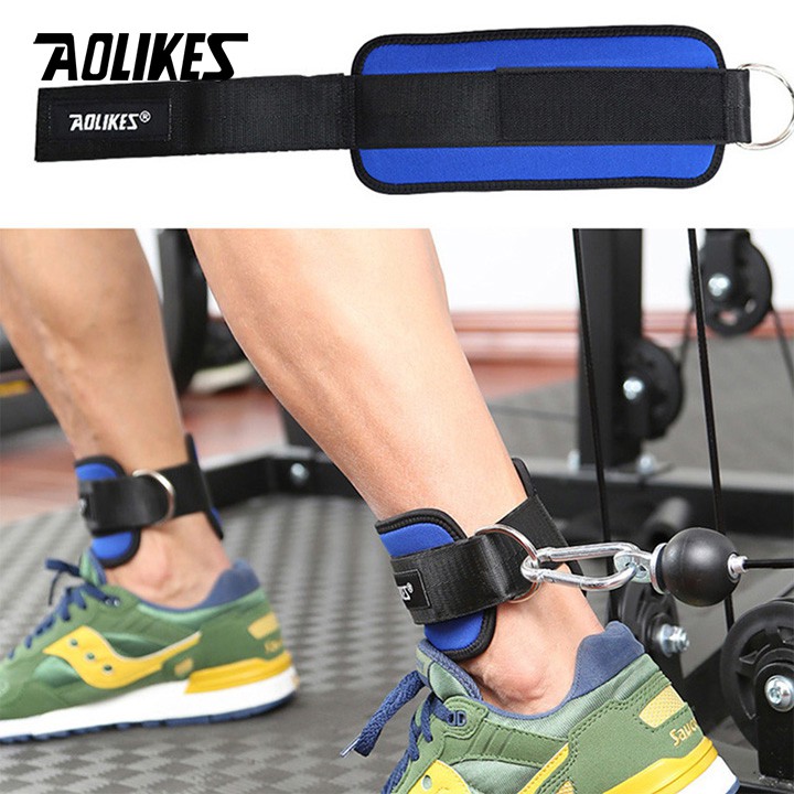 Quấn Cổ Chân Tập Gym , Tập Chân Mông Với Cáp Chính Hãng Aolikes 7129