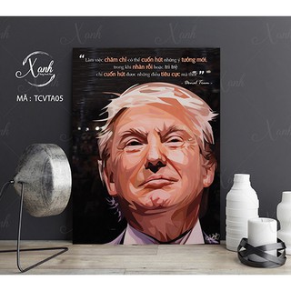 Bộ 3 tranh canvas cổ động doanh nhân 20x30cm tặng đinh treo tranh