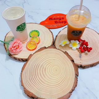 Miếng gỗ tròn size to 20-25cm