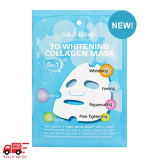 Mặt nạ làm trắng Sakura 3D Whitening Collagen Mask