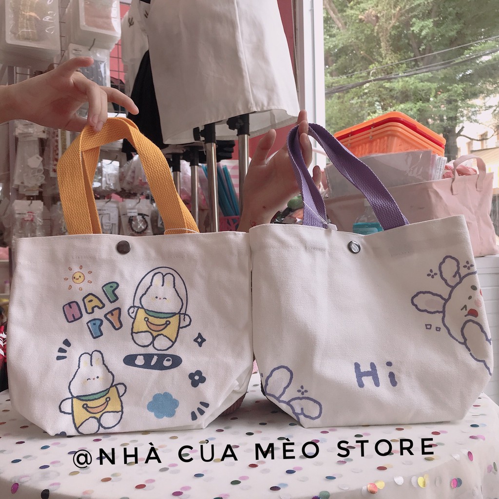 Túi vải dễ thương xinh xắn size nho nhỏ [NHÀ CỦA MÉO STORE]