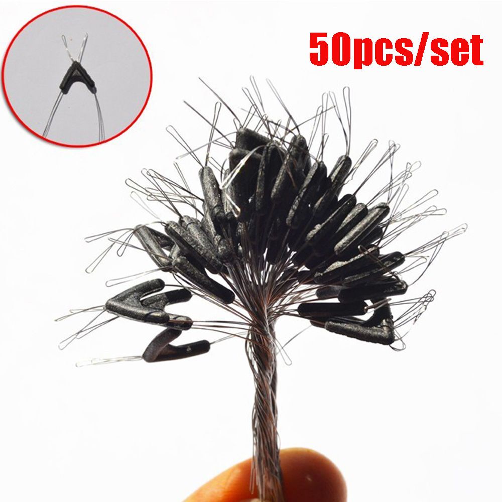 Set 50 dây câu thiết kế tiếp xúc 8 loại dạng cột chia hai nhánh móc đôi nhỏ gọn dễ xoay