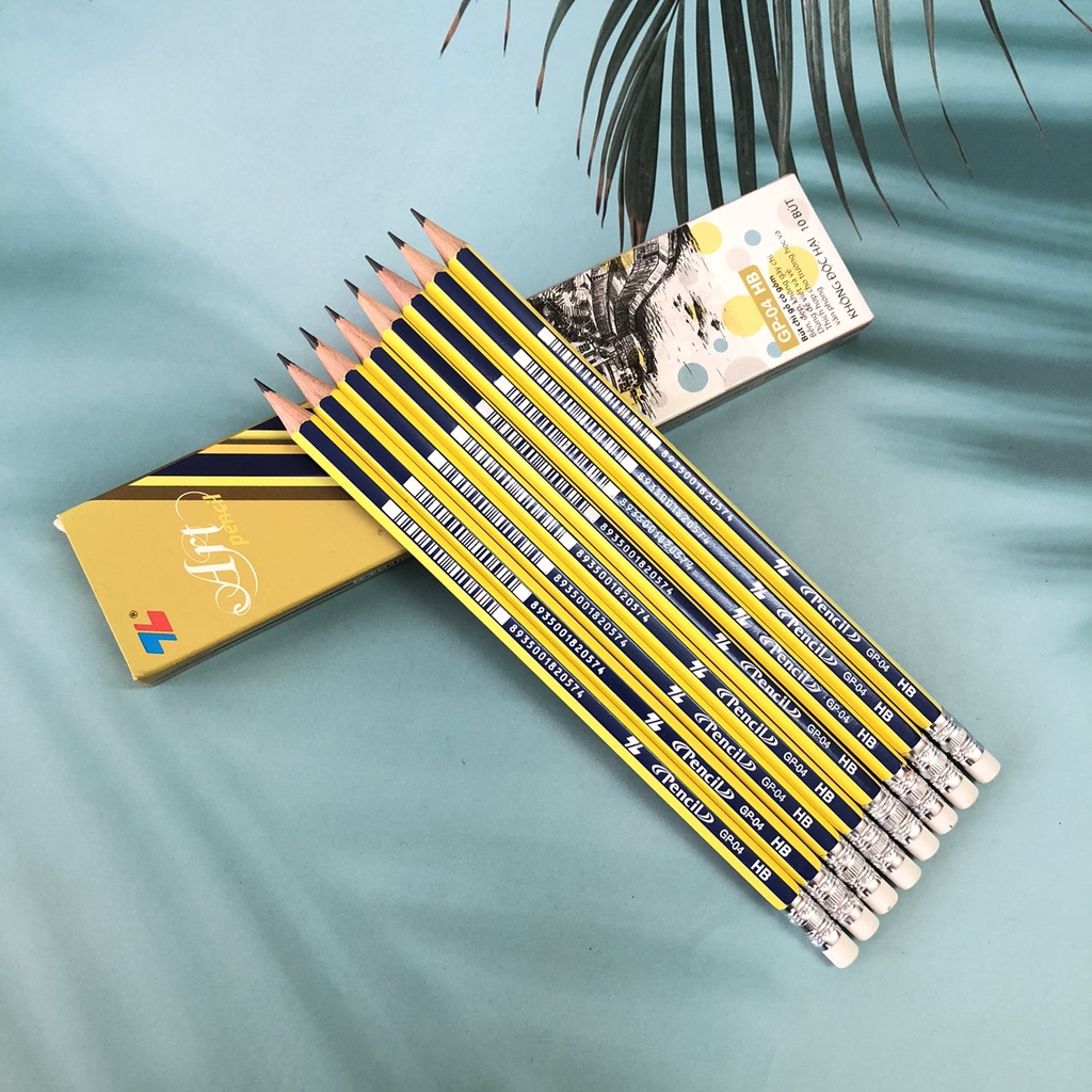 Bút chì đen Thiên Long HB GP04 có tẩy - vpp Quế Anh