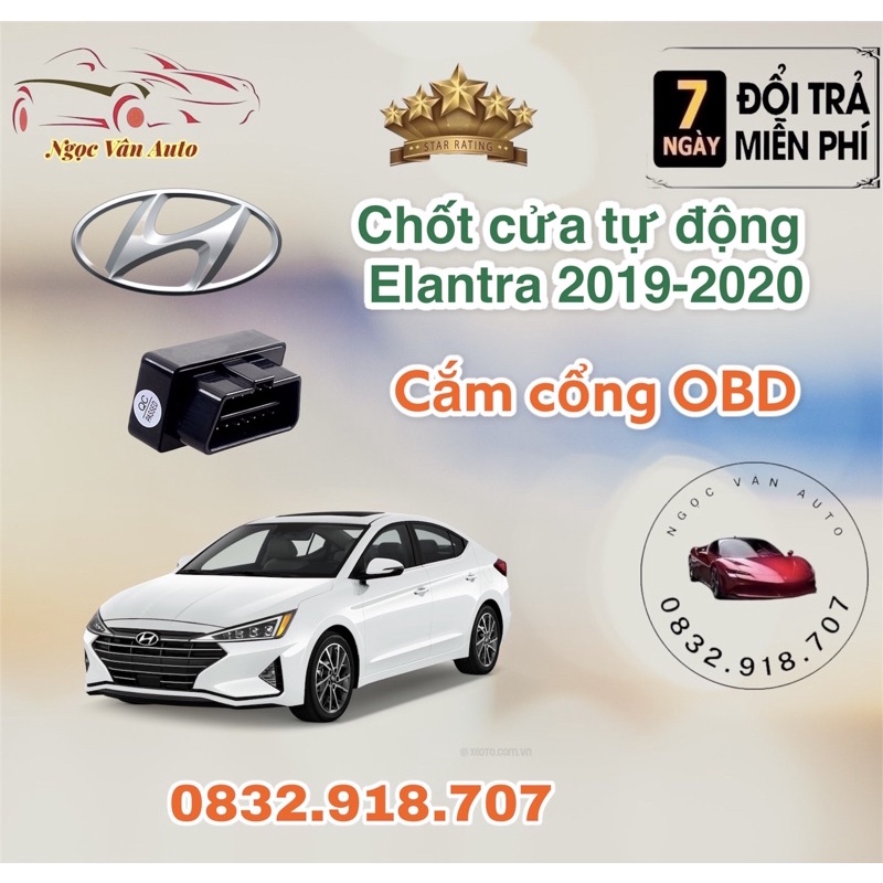 Chốt cửa tự động Elantra 2019 - 2020 Cắm cổng OBD