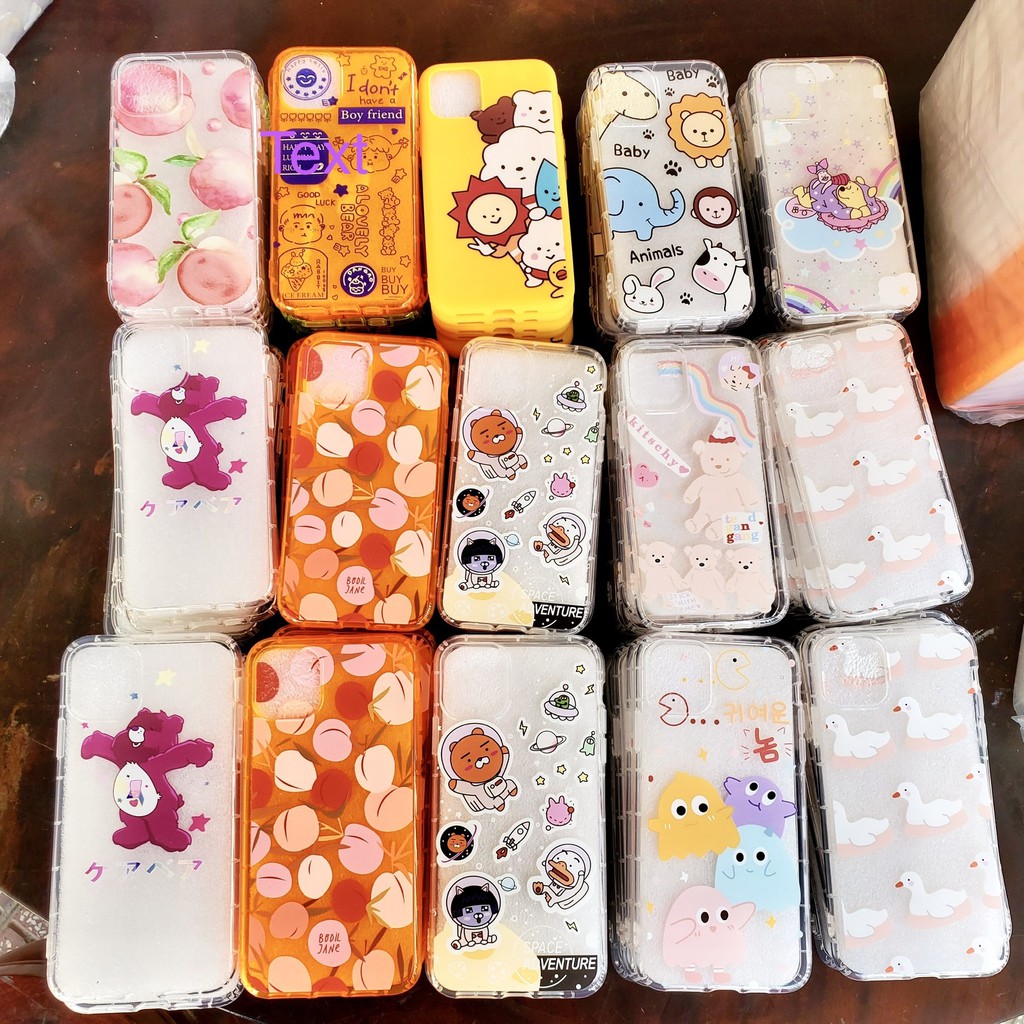Ốp Trong Suốt iPhone 11 Pro Max Siêu Cute, Siêu Dày, Chống Sốc 4 Góc