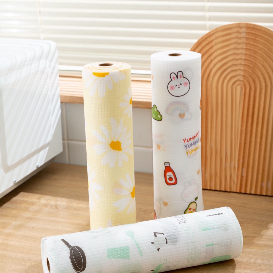Giấy Lót Ngăn Kéo Tủ Chống Thấm Nước / Dầu / Ẩm Họa Tiết Hoạt Hình Dễ Thương