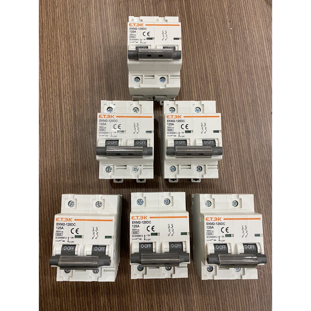 Cầu dao CB DC 125A 2P 550V ETEK