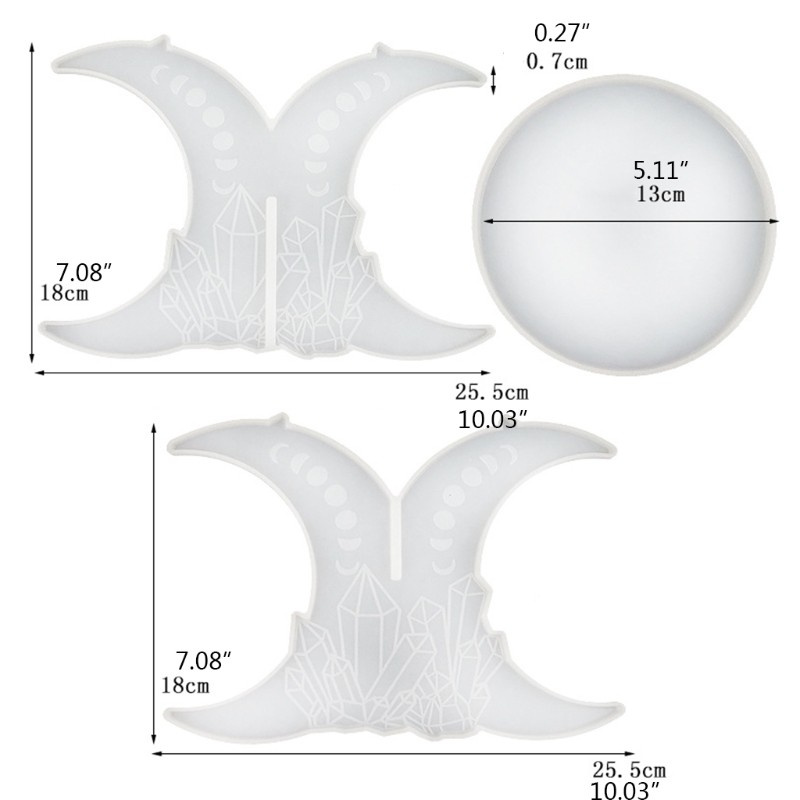 Khuôn Làm Giá Đỡ Chậu Hoa Bằng Nhựa Resin Hình Lâu Đài Eclipse