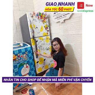 Decal dán tủ lạnh Lê Vàng