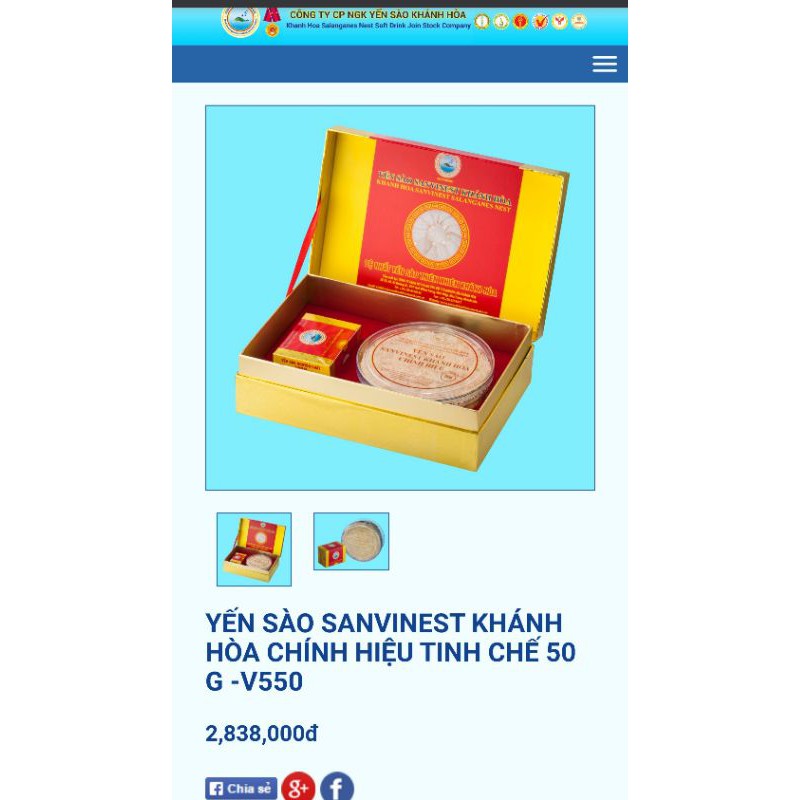 Yến sào Khánh Hòa Sanvinest tinh chế làm sạch 50 gram - 100 gram (tặng kèm hộp 3 gram bên trong) | BigBuy360 - bigbuy360.vn