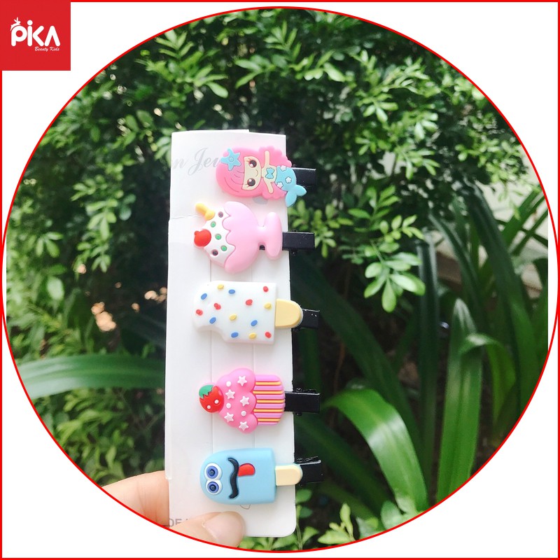 Set 10 cái Kẹp Tóc Trái Cây - PIKA KIDS Xinh Xắn Cho Bé Gái giao ngẫu nhiên