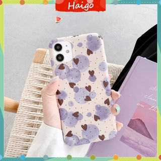 Ốp điện thoại nhựa cứng họa tiết trái tim cho iPhone12 mini 11 PRO MAX 6/6s 7/8plus SE2 X/XS XR XSMAX #HG2651