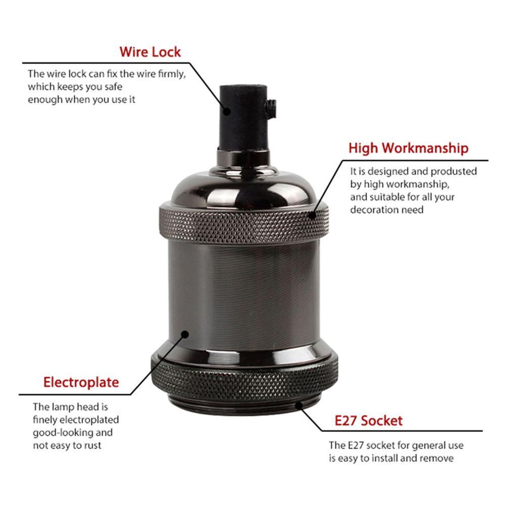 Chuôi Đèn E27 Kiểu Cổ Điển Dùng Trang Trí Độc Đáo