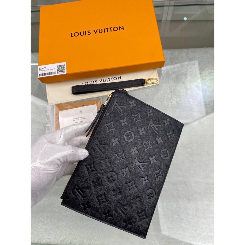 Clutch cầm tay cho nam Louis Vuitton LV da thật cao cấp dập chìm logo thương hiệu hàng vip 1-1 #9