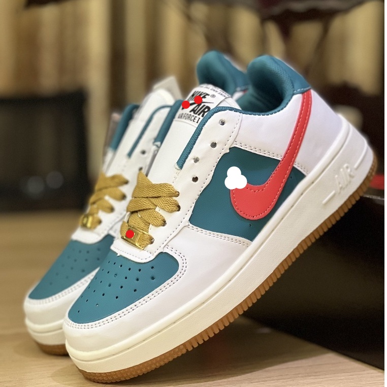 Giày Thể Thao AF1 N.ike Gu.cci Xanh Đỏ Thể Thao Nam Nữ Cao Cấp rep 1:1 Full Size nam nữ