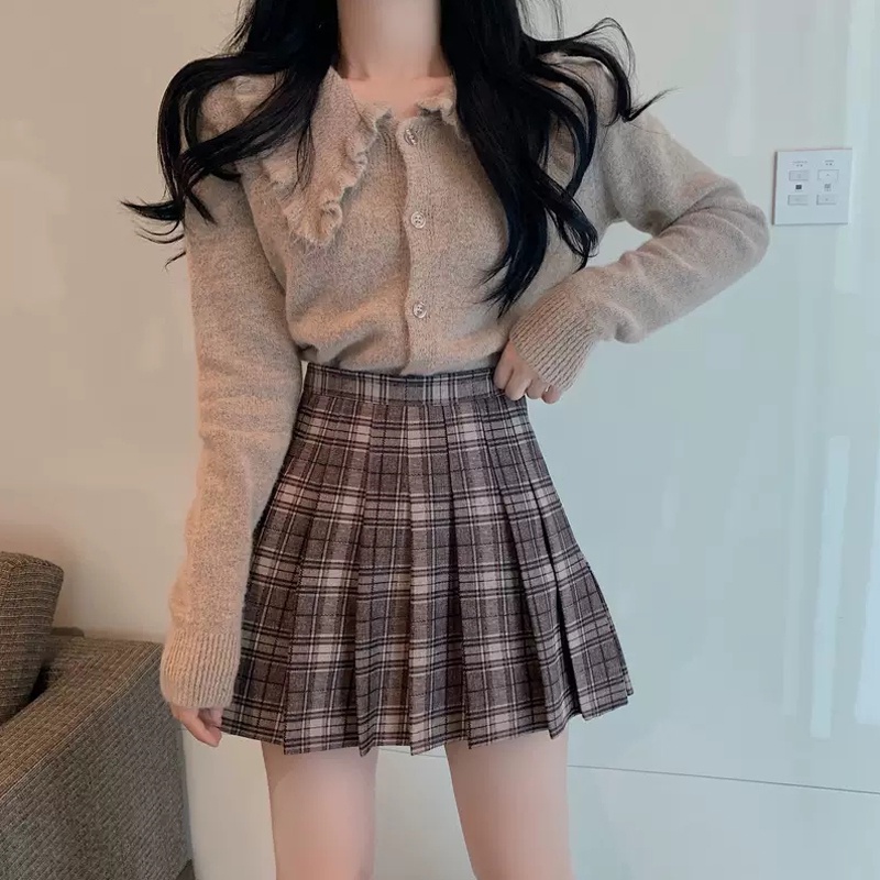 Chân váy tennis kẻ caro kiểu chân váy xoè xếp ly có lót trong cạp lưng cao mặc đi chơi học làm tập thể thao đẹp | BigBuy360 - bigbuy360.vn