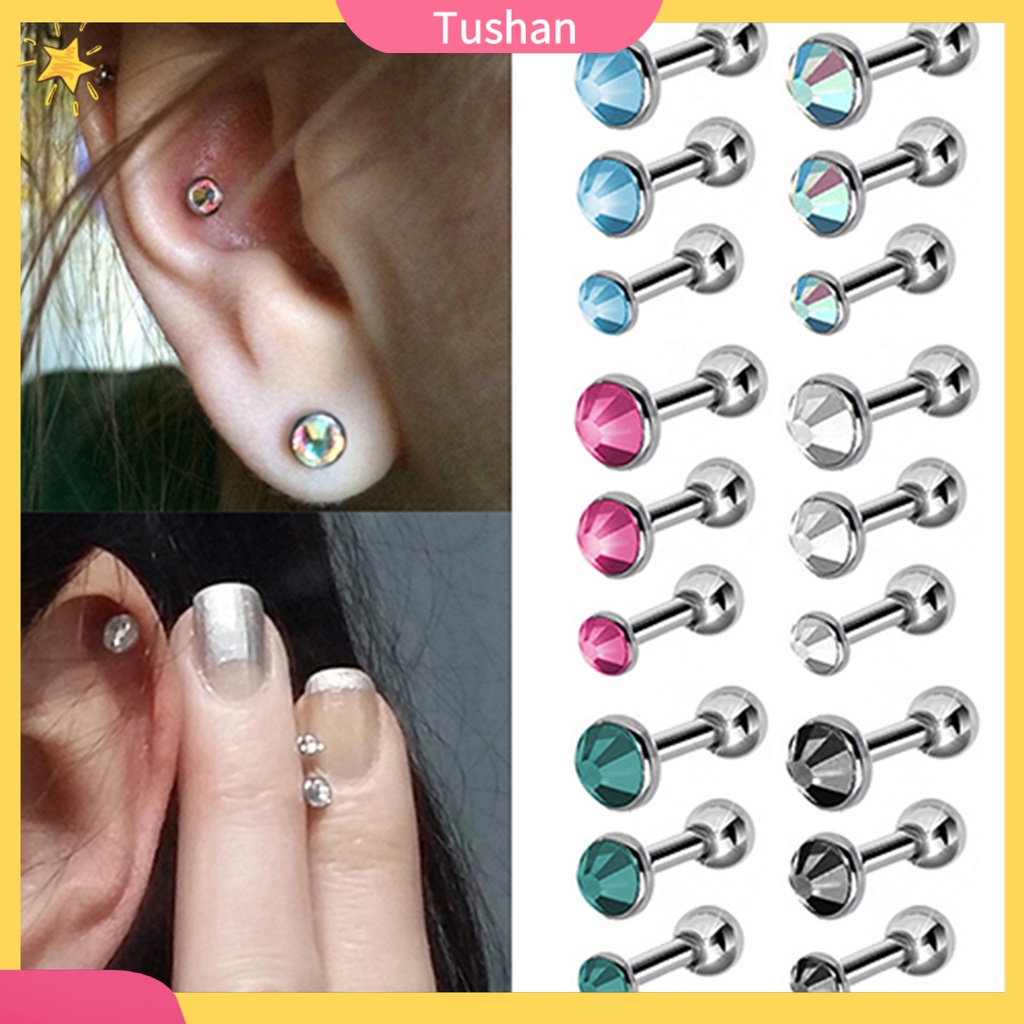 Bộ 3 bông tai đính vành tai đơn giản sang trọng cho cả nam/nữ