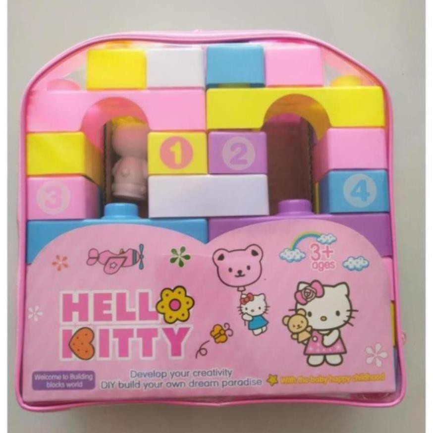 [HÀNG ĐẸP GIÁ RẺ]đồchơi cho bé - BỘ ĐỒ CHƠI XẾP HÌNH HELLO KITTY (SP246)