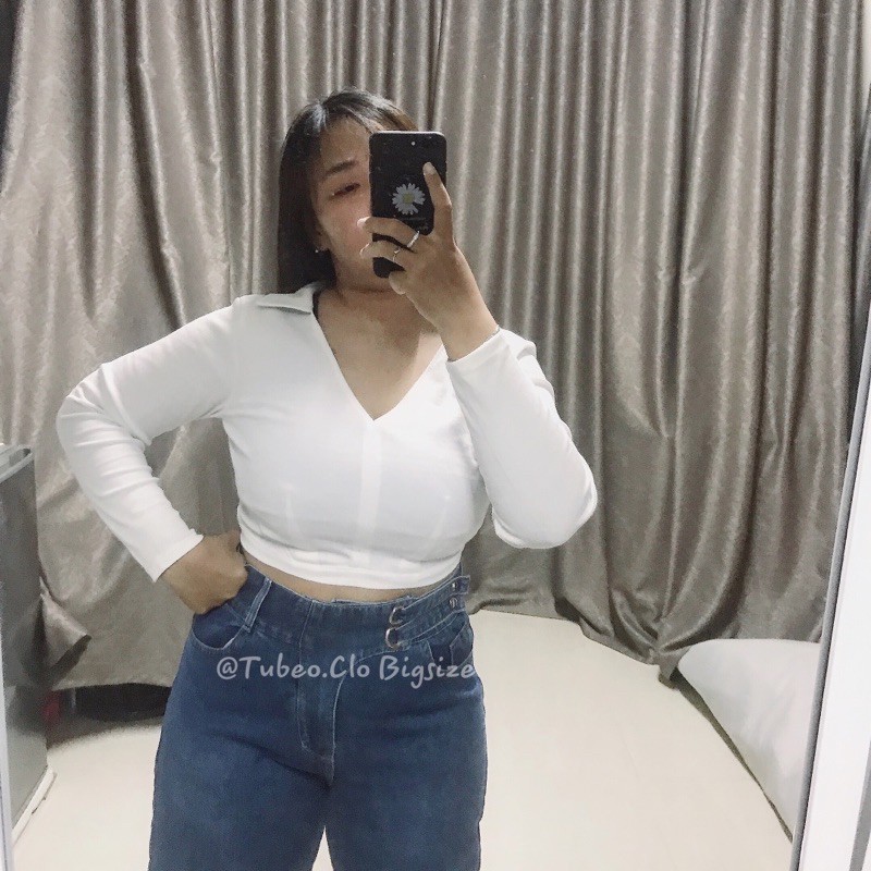 Bigsize Áo croptop hở lưng 60-90kg