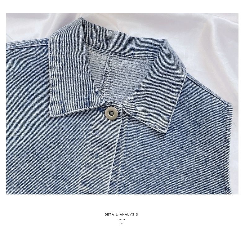 Áo Khoác Denim Không Tay 22 Quân Cờ Phong Cách Nhật Bản Mới Cho Bé Trai Bé Gái