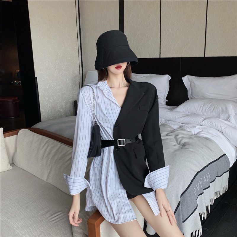 COZOK Áo khoác blazer tay dài thời trang cá tính