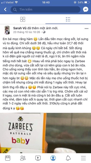 Zarbee's - Vitamin tăng đề kháng