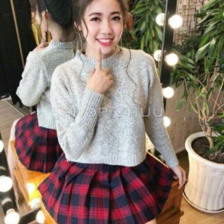 Áo len buộc nơ