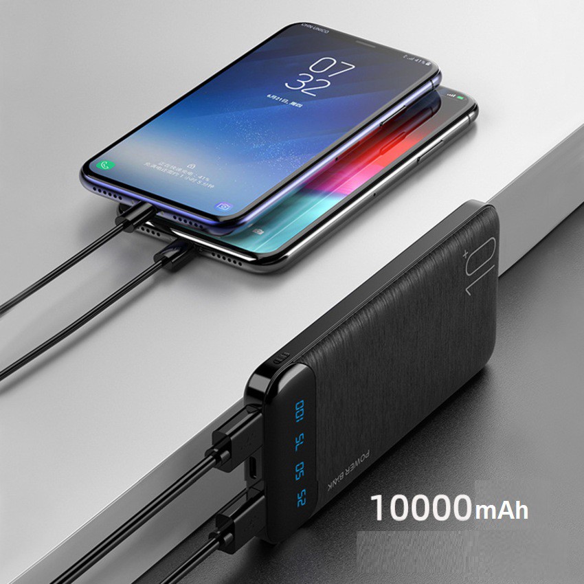 Sạc dự phòng chính hãng 10.000mAh|WK - WP161| Sạc nhanh |Tích hợp màn hình LED |Pin dự phòng cao cấp|LYNHSTORE21