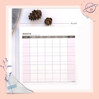Sổ giấy note cầm tay PLANNER HỒNG làm nhật kí journal ghi chép kế hoạch hàng ngày