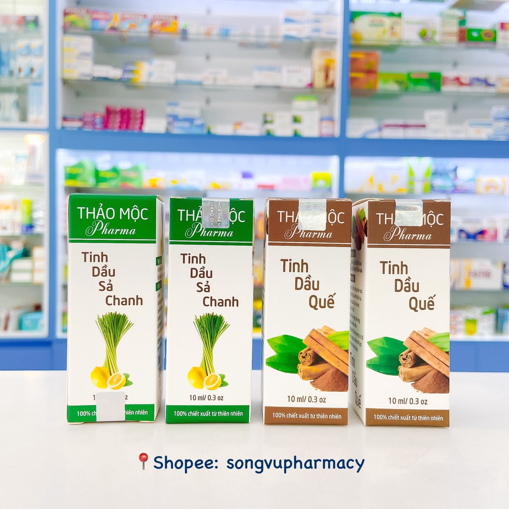 Tinh dầu sả chanh, quế THẢO MỘC Pharma - 10ml