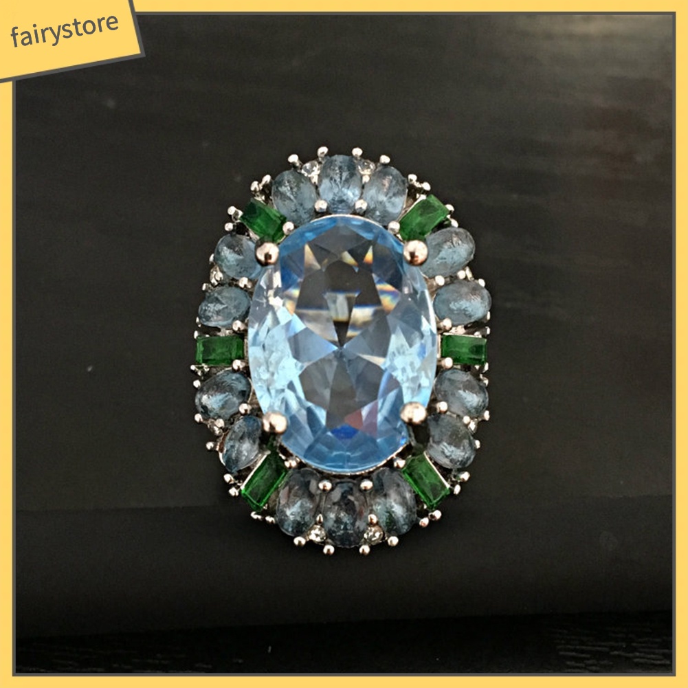 Nhẫn Hợp Kim Đính Ngọc Lục Bảo Nhân Tạo Sang Trọng Cho Nữ