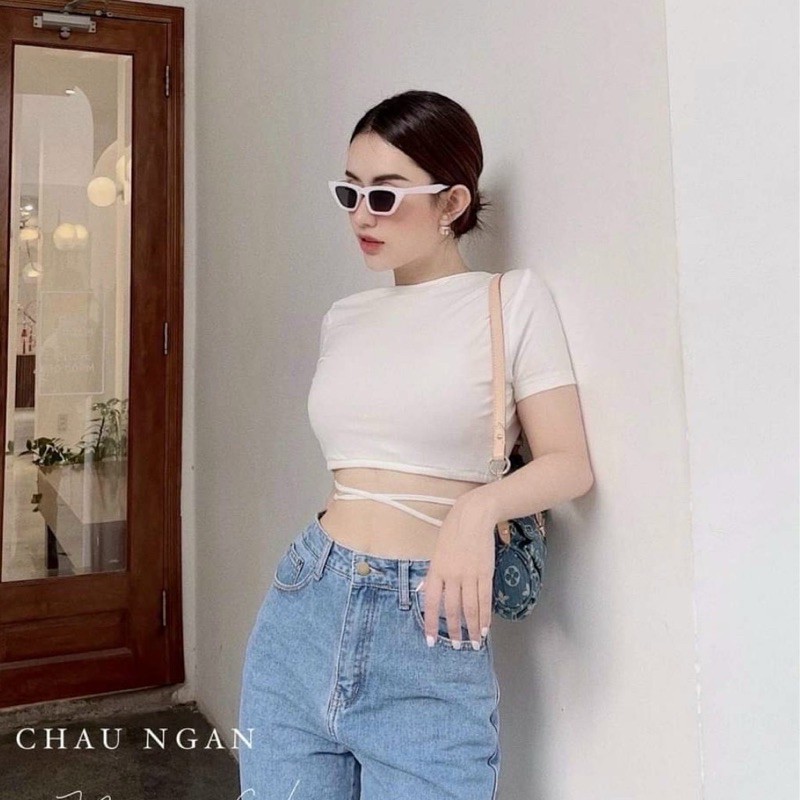 Áo Đắp Chéo Cột Dây Cá Tính - Áo Phối Bikini Gợi Cảm