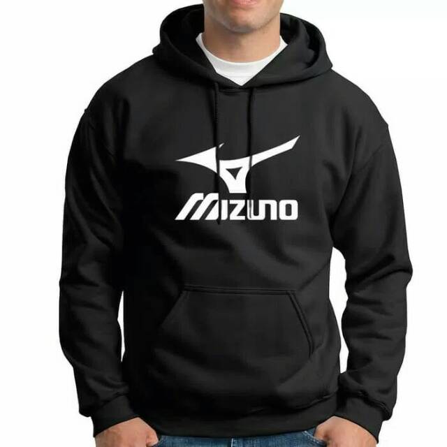 Mizuno Áo Khoác Sweater Màu Đen Thời Trang Trẻ Trung