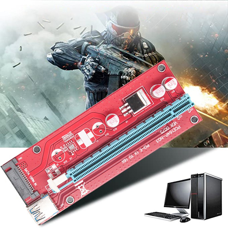 Card Mở Rộng Ver007S Pci E 1x Sang 16x Usb3.0 | BigBuy360 - bigbuy360.vn
