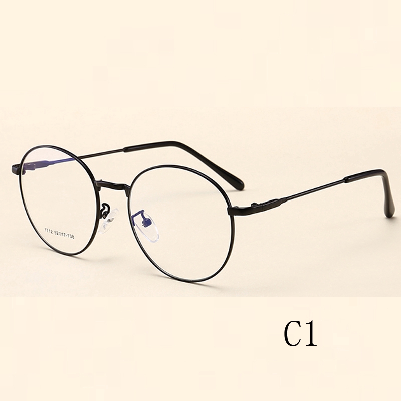 Kính mát gọng kim loại tròn kiểu dáng retro thời trang cho nam / nữ