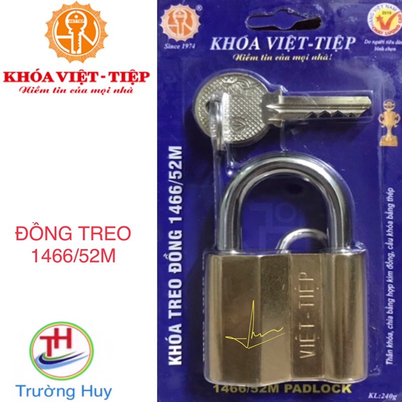 [chính hãng] Khoá treo đồng Việt Tiệp 1466/52M