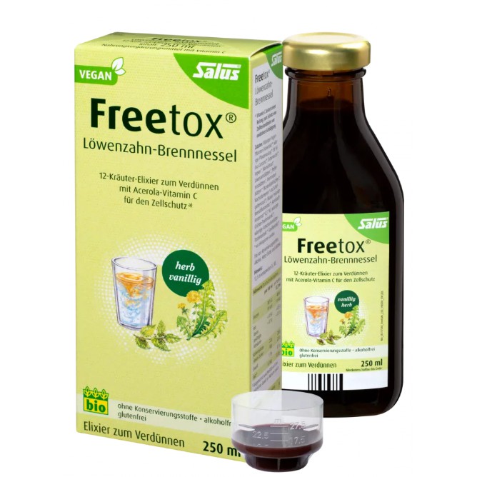 Thải độc FREETOX Lowenzahn Brennnessel 250ml