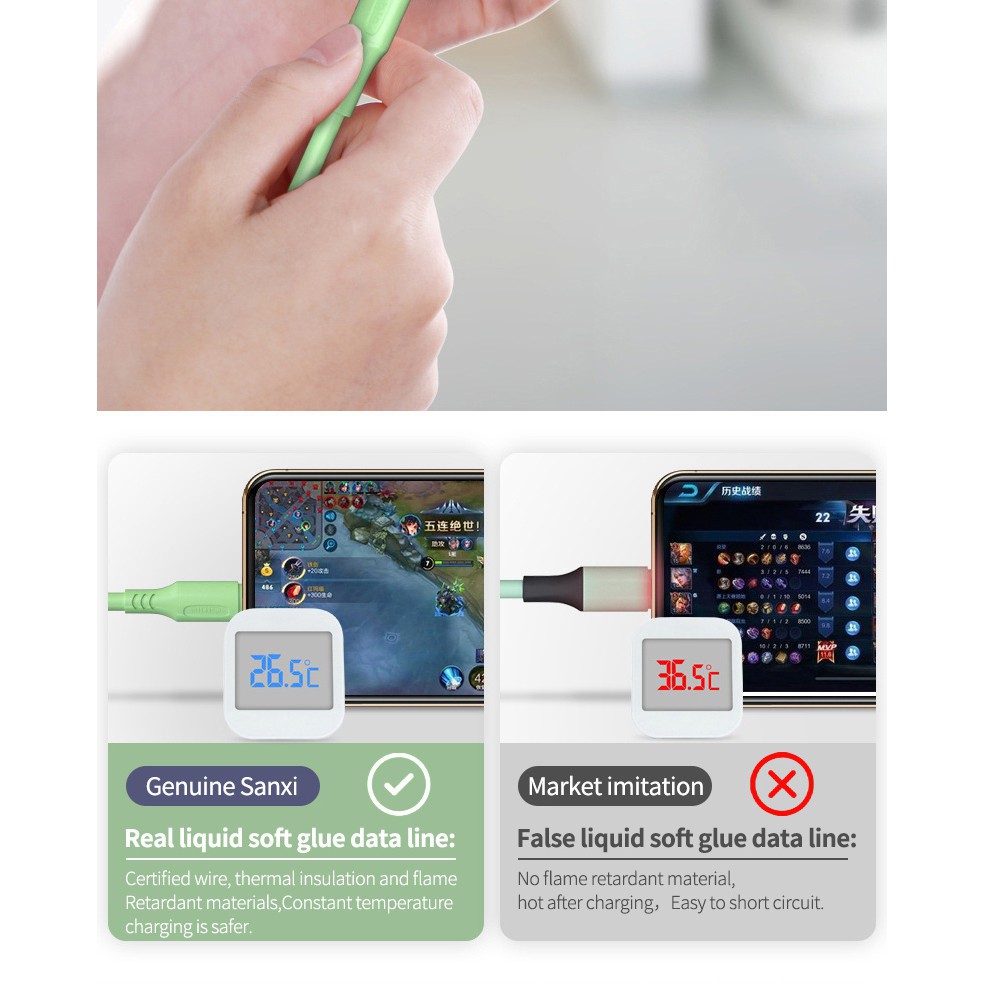 Dây Cáp Sạc Nhanh Dành Cho iPhone/Android/Type-C Chiều Dài 1.2m