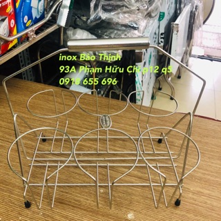 Xách ly inox (vuông)