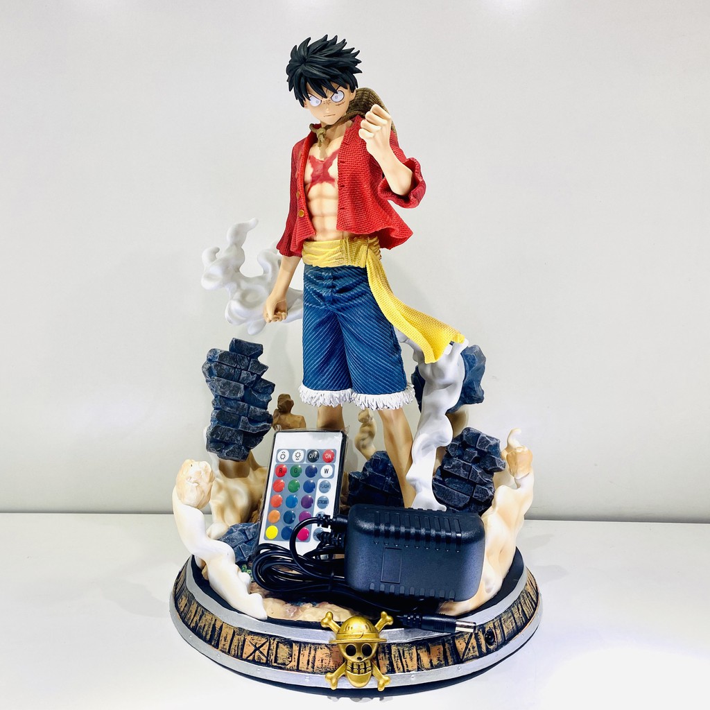 ( Có Led ) Mô hình Luffy mũ rơm One Piece Cao 36 cm - Figure Tượng Monkey D.Luffy Vua Hải Tặc