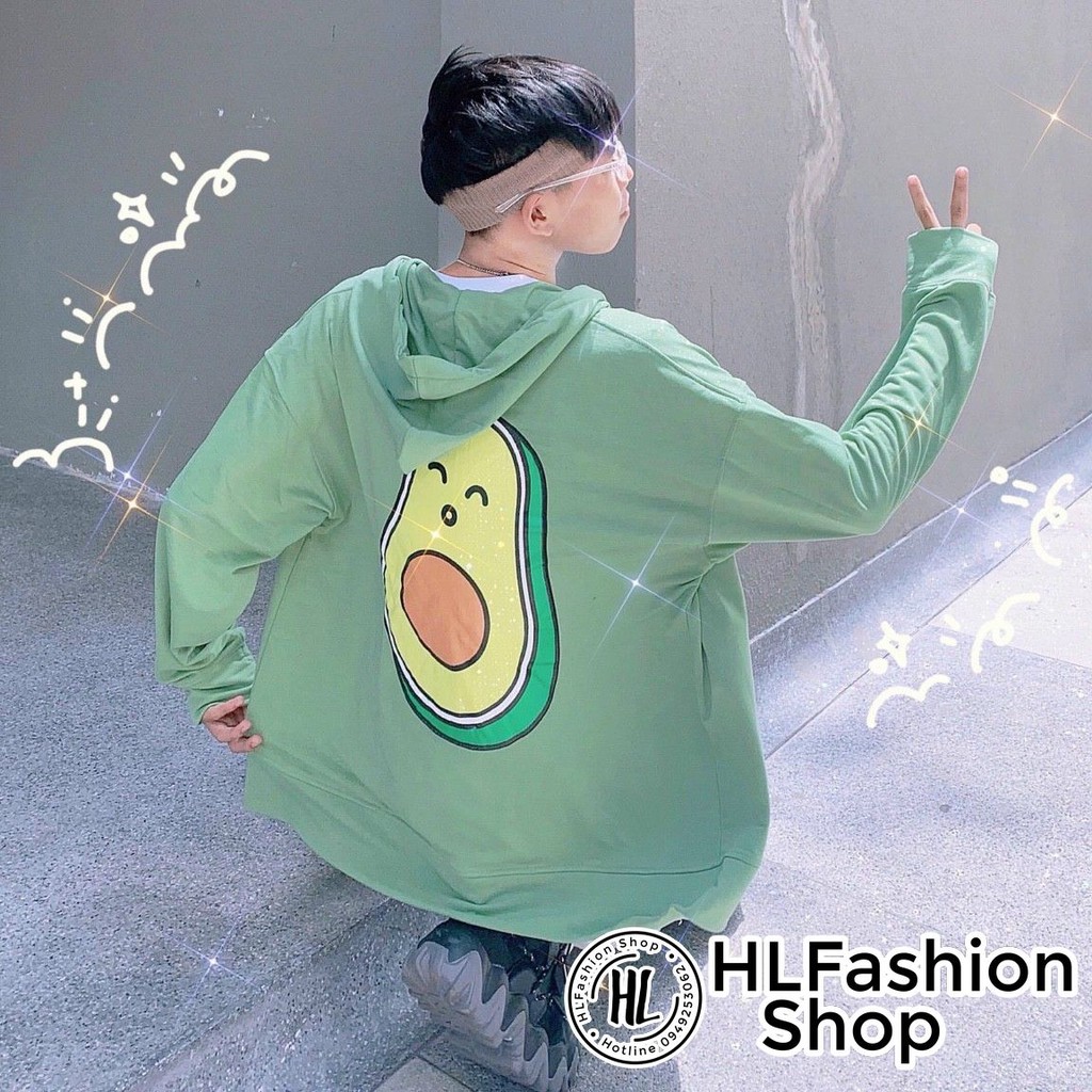 Áo hoodie nam nữ trái cây, áo khoác nỉ HLFashion